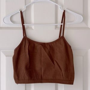 ⚡️ FLASH SALE⚡️ STRADIVARIUS • Strappy Ribbed Crop Top • MEDIUM